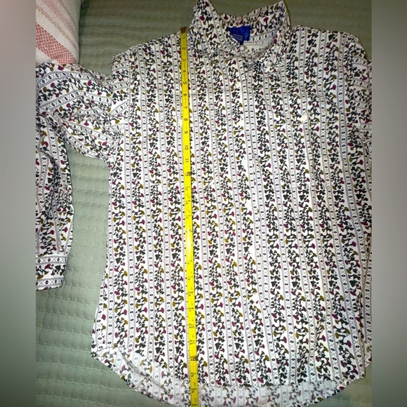 Prides Landing vintage Patterned Button-Up floral Shirt. Size MP. GUC - Picture 13 of 14